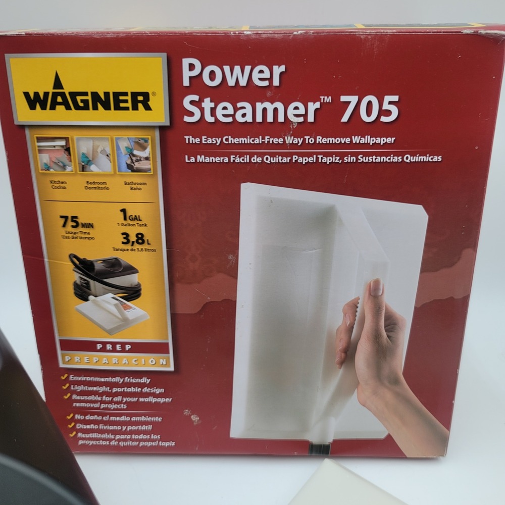 Wagner Power Steamer 705 Wallpaper Remover 1 Gallon 1500W Chemical-Free Portable - Picture 3 of 12